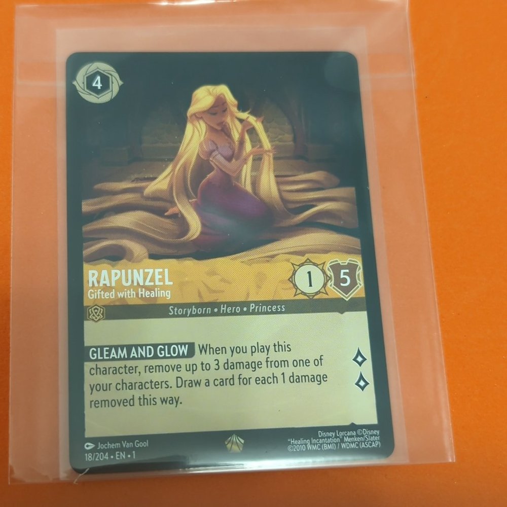 Disney Lorcana Rapunzel Gifted with Healing 18/204 - Non Foil - LP